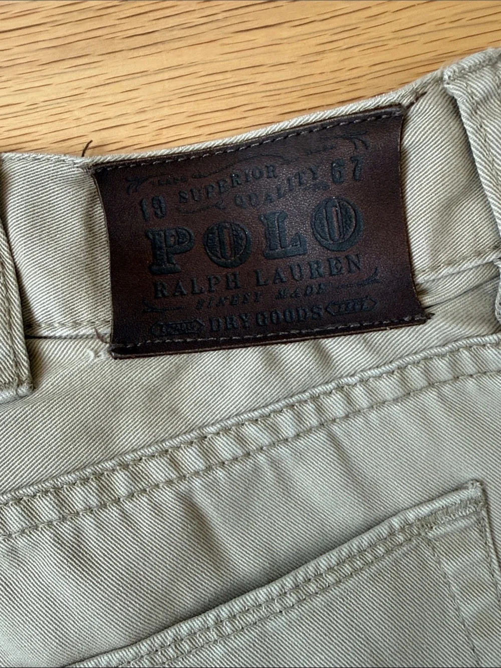 Polo by Ralph Lauren Beige Straight Chinos